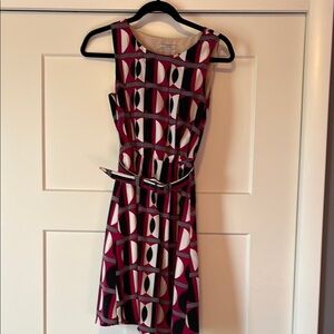 Red and Black Sleeveless Sheath Mini Dress for Cocktail